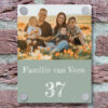 Naambordje voordeur foto staand op maat personaliseren