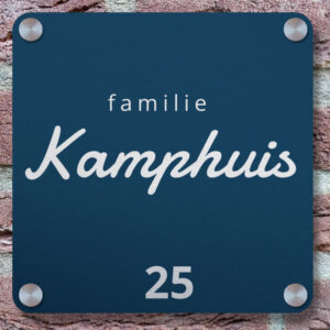 Industrieel Naambordje Voordeur 20x20