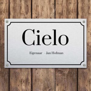 Paarden Stalbord 25x15cm Personaliseren