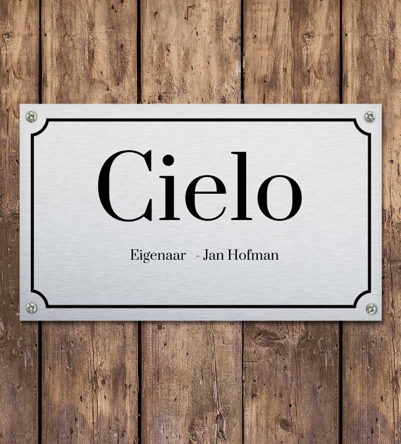 Paarden Stalbord 25x15cm Personaliseren