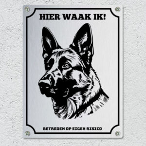 Herdershond Waakbord Personaliseren