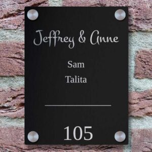 Naambordje Voordeur Industrieel Stoer