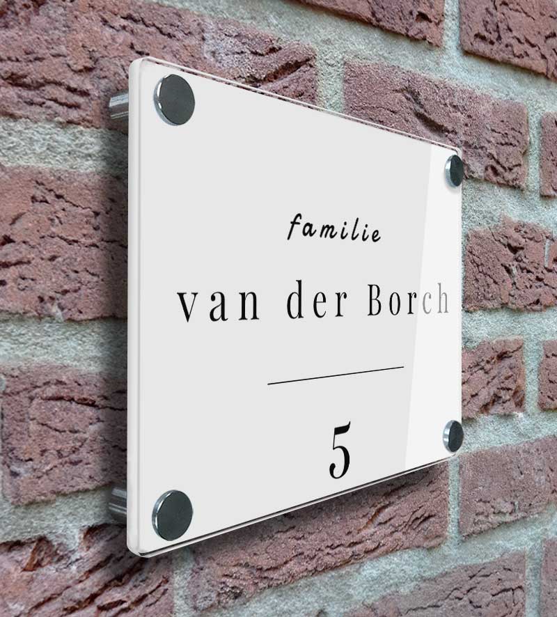 Plexiglas Naambordje Ontwerpen Luxe