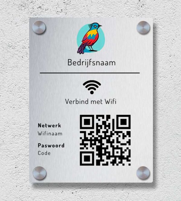 Wifi Wachtwoord Bordje Personaliseren