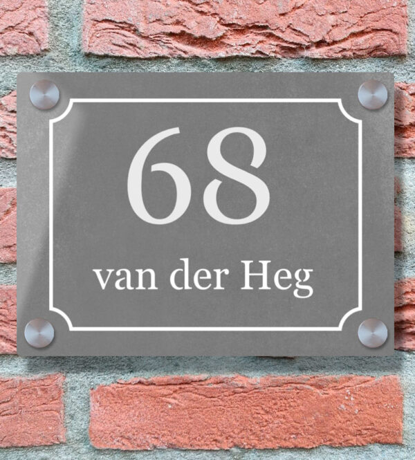 Betonlook Naambord Voordeur