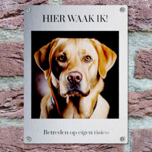 Waakbordhond Rvs Personaliseren