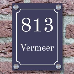 Klassiek Modern Naambordje Voordeur
