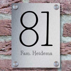 Naambordje Voordeur Minimalistisch Design