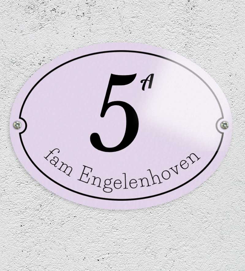 Naambordje Voordeur Ontwerpen