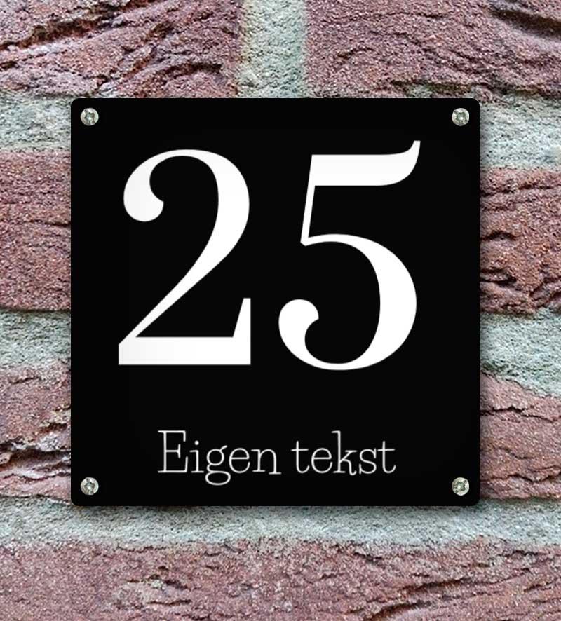 Huisnummerbord Met Eigen Tekst Ontwerpen