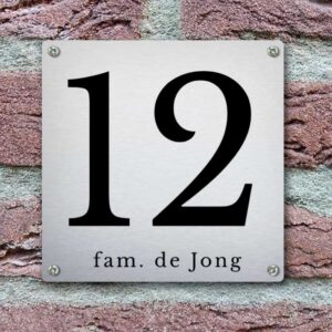 Modern Huisnummerbord