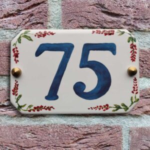 Nostalgisch Klassiek Naambordje Voordeur Huisnummerbordje