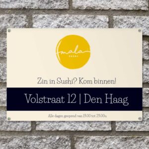 Reclamebord Buiten Met Logo