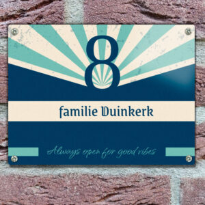 Retro Naambordje Voordeur Personaliseren