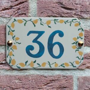 Naambordje Landelijk Citroenenrand