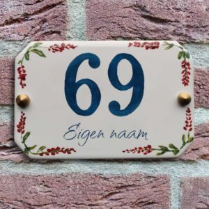Huisnummerbord landelijk