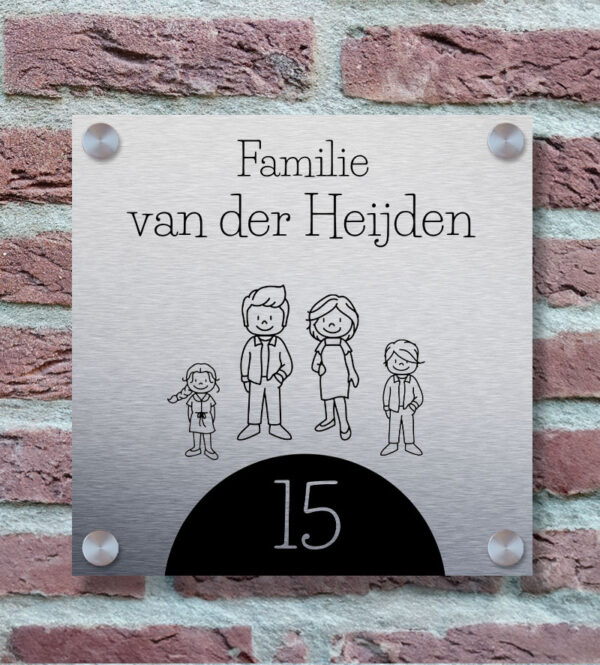 Familie Naambordje Voordeur