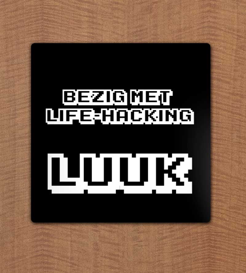 It Nerd Naambordje Als Cadeau Personaliseren