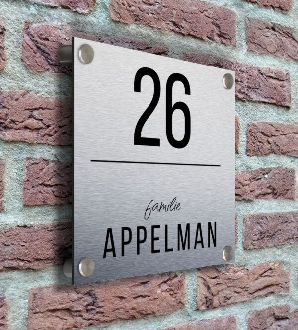Naambord Voordeur Modern Rvslook