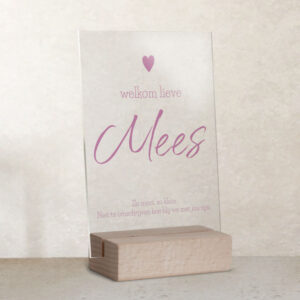 Geboortebord Eigen Tekst