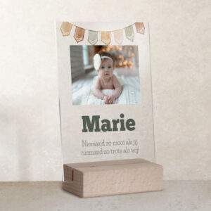 Geboortebord Plexiglas Staand Personaliseren