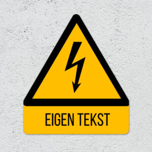 Hoogspanning Waarschuwingsbord Personaliseren