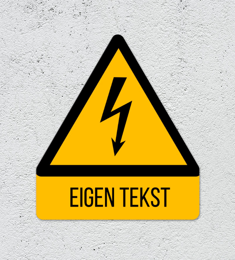 Hoogspanning Waarschuwingsbord Personaliseren