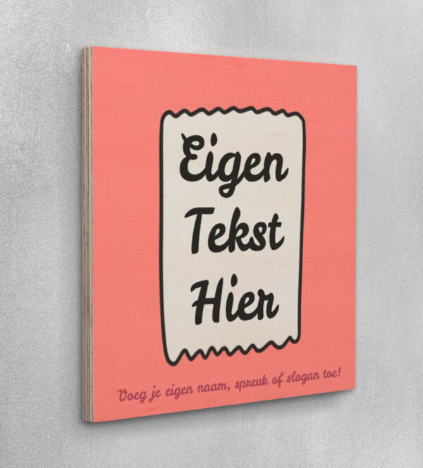 Multiplex Hout Tekstbord Personaliseren