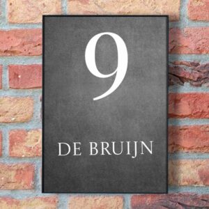 Naambordje Voordeur Modern
