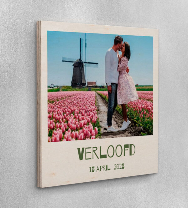Foto Op Hout Afdrukken Met Tekst