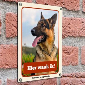 Honden Waakbord Eigen Foto