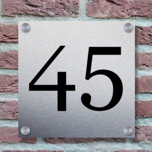 Huisnummerbord Groot Herkenbaar Rvs Look