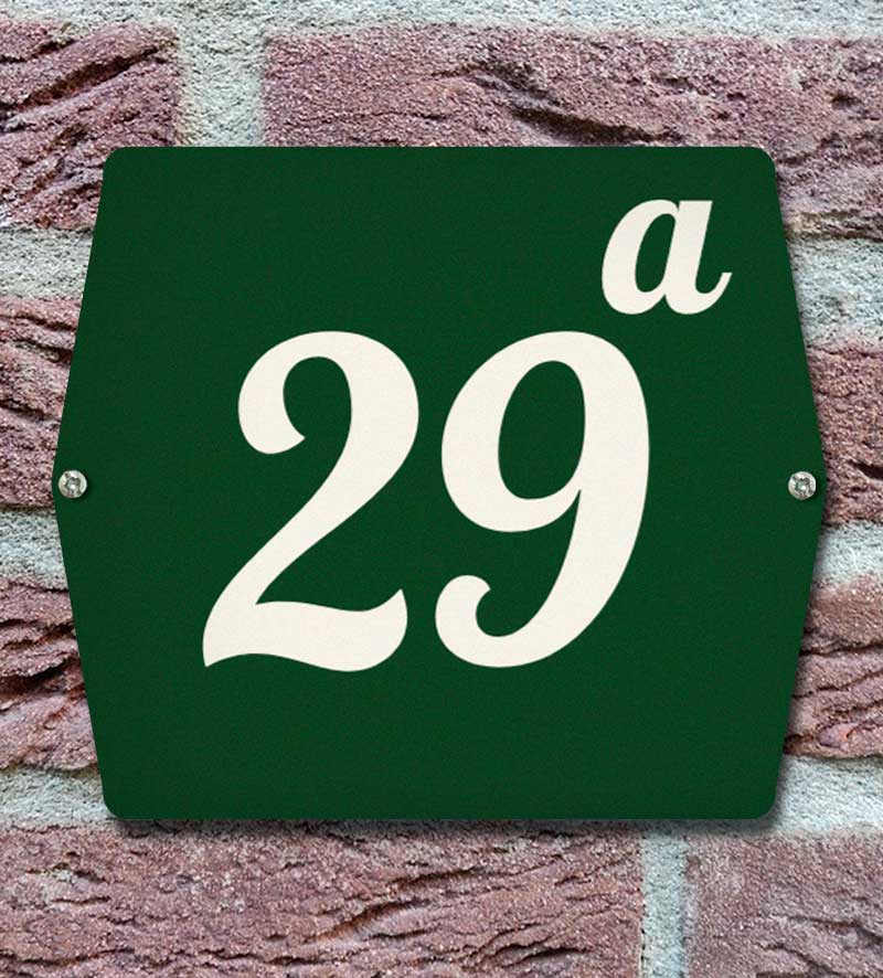 Huisnummerbord Met Huisnummertoevoeging