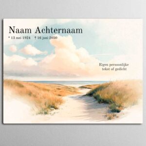 Gedenkteken Naambord Graf Eeuwigheid