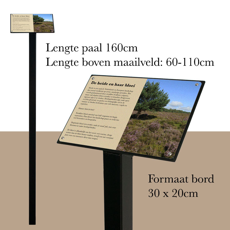 Informatiebord Met Grondpaal Voor Buiten