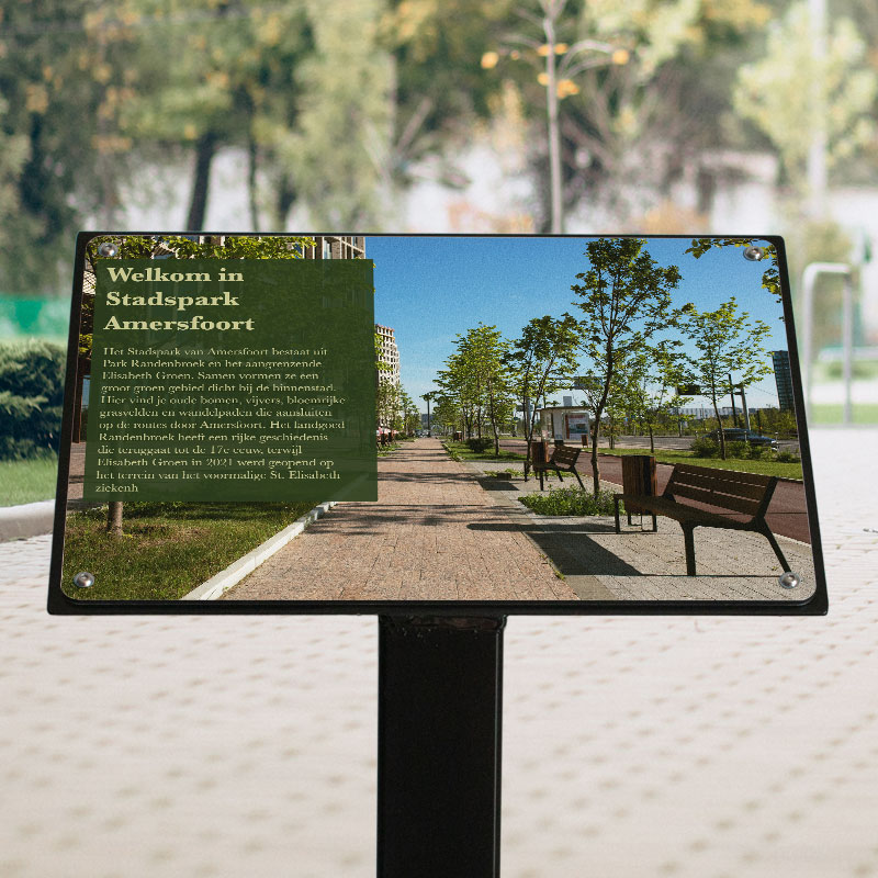Informatiebord Met Paal 30x20cm