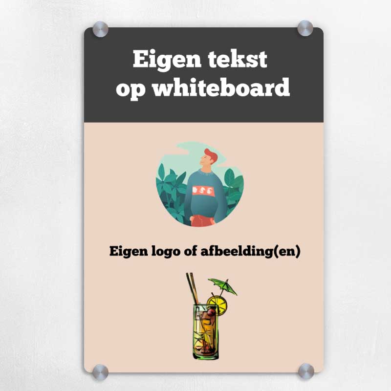 Klein formaat magnetisch whiteboard - Online personaliseren met eigen foto en tekst - Afbeelding 4