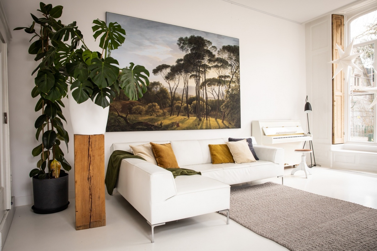 Foto Op Doek Textielframe