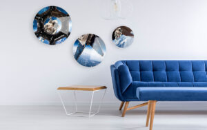 Foto Op Rond Printen Afdrukken Aluminium|Detail Rond Aluminium Foto|Bestellen Foto Rond Formaat Afdrukken Op Aluminium|Ronde Foto Afdrukken Woonkamer