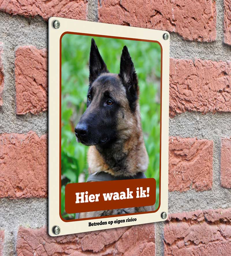 Waakbordje Design Eigen Foto Hond
