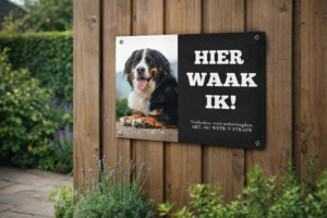Waakbordje Schutting Buiten