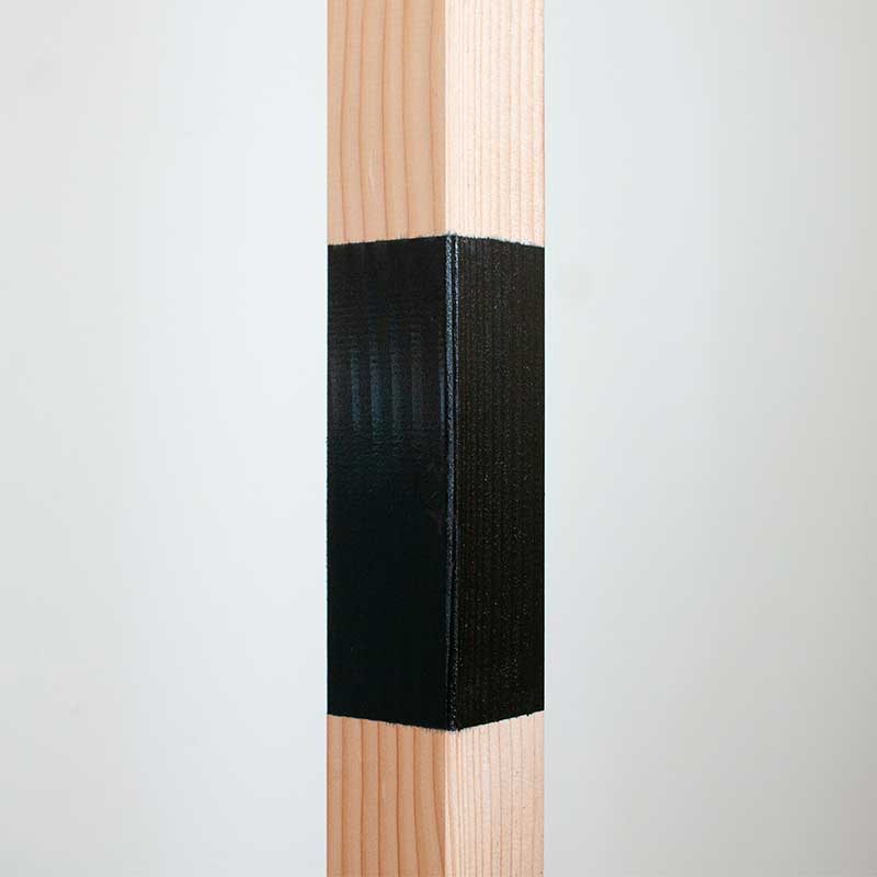 Houten Paal Voorzien Van Coating