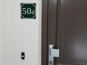 Klassiek Huisnummerbord Appartementencomplex